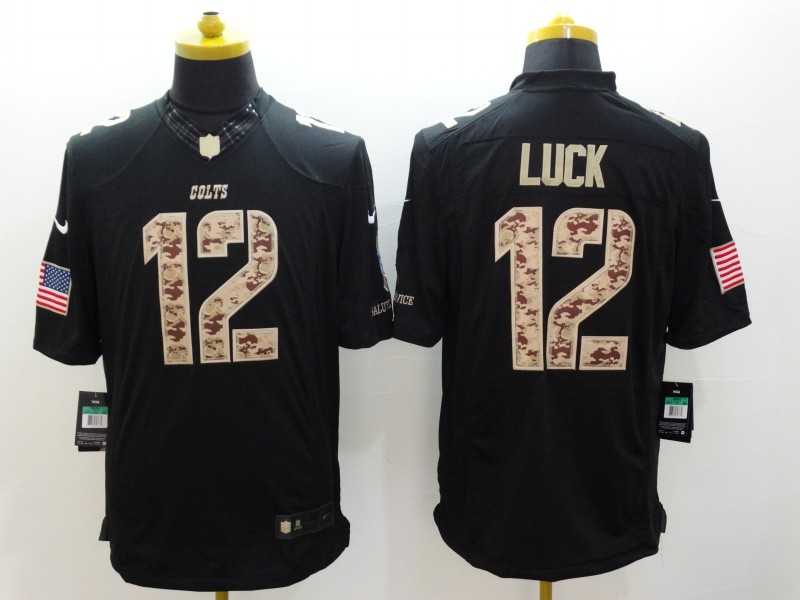 Nike Colts 12 Andrew Luck Black Salute To Service Limited Jersey,We sell and wholesale Nike Colts 12 Andrew Luck Black Salute To Service Limited Jersey on line form chian!